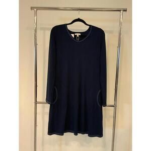 Max Studio Stylish Navy Tunic Dress
